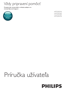 Návod Philips HTD3570 Domáce kino