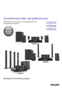 Vadovas Philips HTD5510 Namų kino sistema