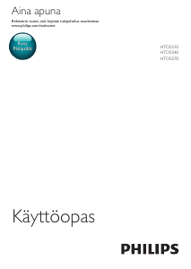 Käyttöohje Philips HTD5510 Kotiteatterijärjestelmä