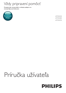 Návod Philips HTD5540 Domáce kino