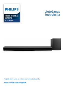 Rokasgrāmata Philips HTL1193B Mājas kinozāles sistēma