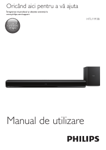 Manual Philips HTL1193B Sistemul home cinema