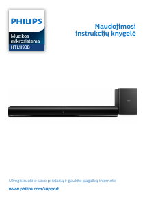 Vadovas Philips HTL1193B Namų kino sistema