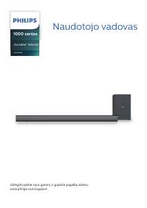 Vadovas Philips HTL1510B Namų kino sistema