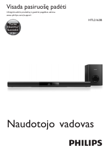 Vadovas Philips HTL2163B Namų kino sistema