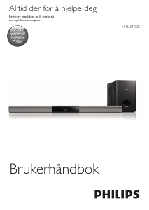 Bruksanvisning Philips HTL3142S Hjemmeteatersystem