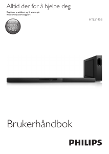 Bruksanvisning Philips HTL5145B Hjemmeteatersystem