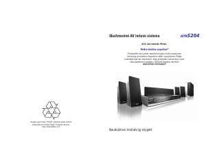 Vadovas Philips HTR5204 Namų kino sistema