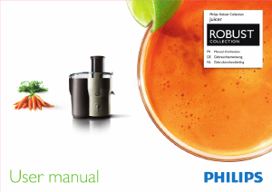 Manual Philips HR1881 Juicer