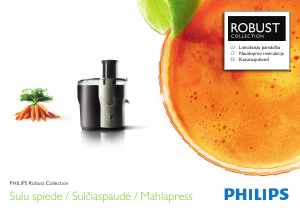 Rokasgrāmata Philips HR1881 Sulu spiede