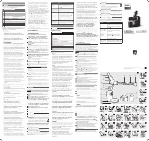 Kullanım kılavuzu Philips HR1889 Meyve sıkacağı