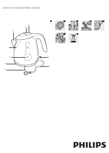 Bruksanvisning Philips HD4609 Vattenkokare