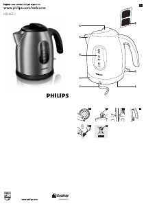 Handleiding Philips HD4622 Waterkoker