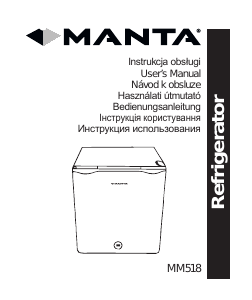 Instrukcja Manta MM518 Lodówka