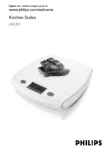 Посібник Philips HR2391 Кухонні ваги