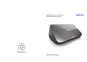 Rokasgrāmata Philips HMP7001 Multivides atskaņotājs