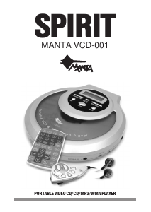 Instrukcja Manta VCD001 Spirit Przenośny odtwarzacz CD