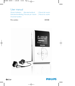 Bruksanvisning Philips HDD085 Micro Jukebox Mp3 spelare