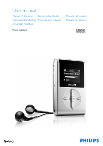Manual de uso Philips HDD086 Micro Jukebox Reproductor de Mp3