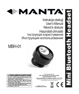 Instrukcja Manta MBH-01 Zestaw głośnomówiący