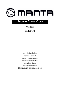 Instrukcja Manta CLK001 Radiobudzik