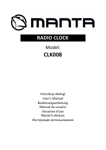Manual Manta CLK008 Alarm Clock Radio