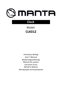 Návod Manta CLK012 Rádiobudík