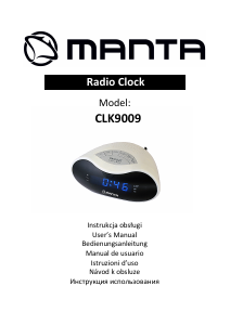 Manual de uso Manta CLK9009 Radiodespertador