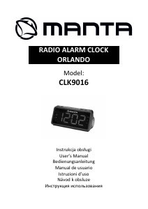 Руководство Manta CLK9016 Orlando Радиобудильник