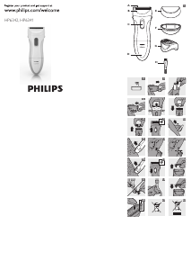 Bruksanvisning Philips HP6342 Ladyshave Barbermaskin