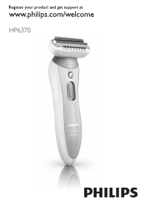 Manual Philips HP6370 Double Contour Ladyshave Sensitive Aparat de ras