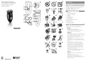 说明书 飞利浦 HQ6073 剃须刀