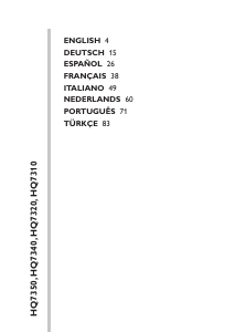 Mode d’emploi Philips HQ7320 Rasoir électrique