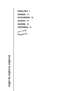 Bruksanvisning Philips HQ8140 Barbermaskin
