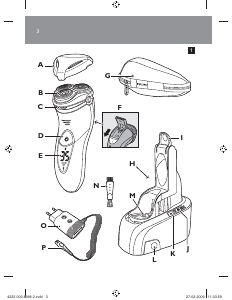 Mode d’emploi Philips HQ8261 Rasoir électrique