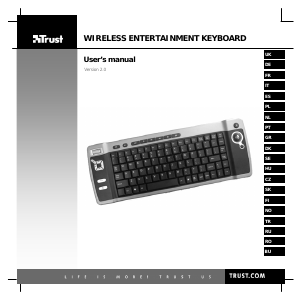 Brugsanvisning Trust 14909 Wireless Entertainment Tastatur