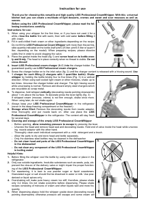 Handleiding Liss Pro Slagroomspuit