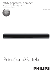 Návod Philips HTL1190B Reproduktor