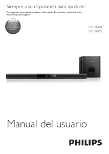 Manual de uso Philips HTL3140B Altavoz