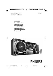 Manuale Philips FWM377 Stereo set