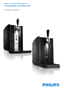 Manual de uso Philips HD3620 PerfectDraft Tirador de bebidas