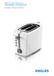 Brugsanvisning Philips HD2683 Brødrister