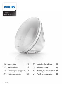 Rokasgrāmata Philips HF3520 Modināšanas gaisma