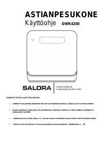 Käyttöohje Salora DWR4200 Astianpesukone