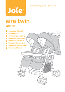 Manual Joie Aire Twin Carrinho de bebé