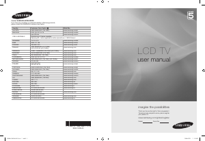 Bedienungsanleitung Samsung LE52A557P2F LCD fernseher