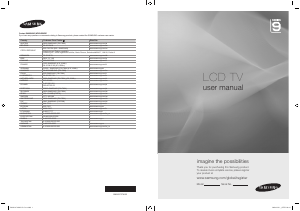 Priročnik Samsung LE55A956D1M LCD-televizor