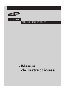 Manual de uso Samsung LTM1525 Televisor de LCD
