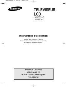 Mode d’emploi Samsung LW15E33C Téléviseur LCD