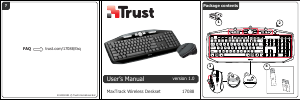 Bruksanvisning Trust 17088 MaxTrack Wireless Tastatur
